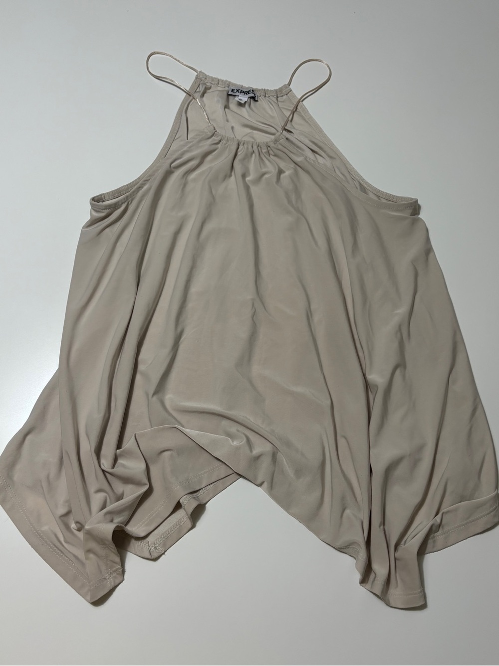 Express Lightweight Halter Camisole in Taupe